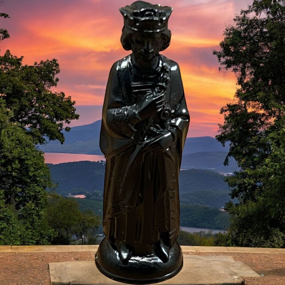 Vintage Black KING Anri E.S Plastic Chess Piece 1 Replacement Part ONLY READ